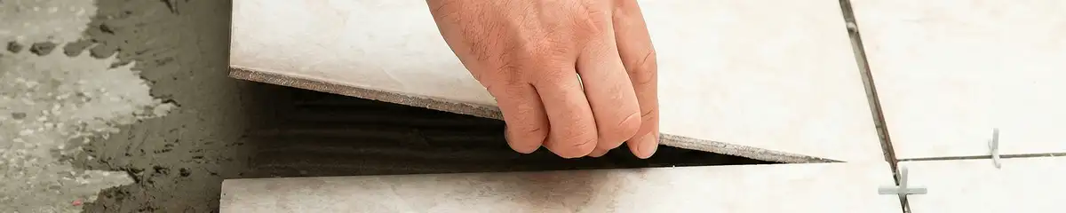 Professional installing ceramic tile floors in Rochester, NY